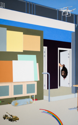 Weird Realism 2024<br>
95 X 110 cm<br>
oil on canvas