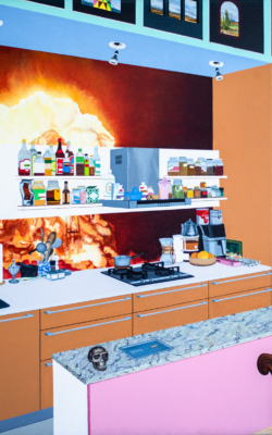 The Kitchen 2024<br>
112 X 98 cm<br>
oil on canvas