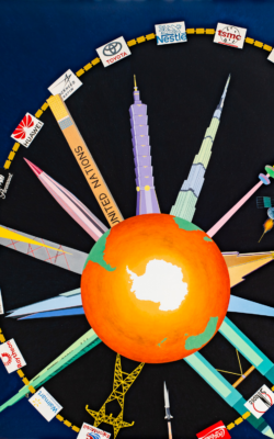 Space-Time 2023<br>
95 X 115 cm<br>
oil on canvas Space-Time 2023